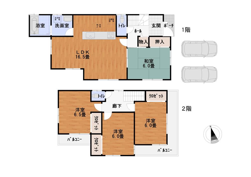 Floor plan. 25,800,000 yen, 4LDK, Land area 142.38 sq m , Building area 94.36 sq m