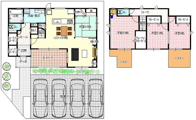 Floor plan. (No. 1 point), Price 31,800,000 yen, 4LDK, Land area 200.03 sq m , Building area 110.56 sq m