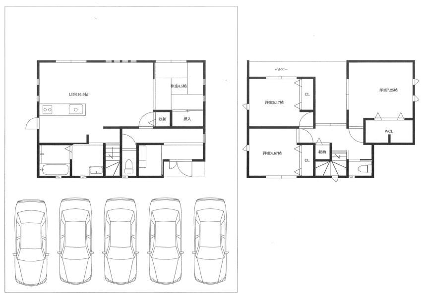 Building plan example (floor plan). Building plan example (Floor Plan) 4LDK, Land price 13,620,000 yen, Land area 205.35 sq m , Building price 14,180,000 yen, Building area 100.05 sq m