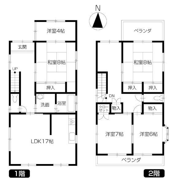 Floor plan. 15.8 million yen, 5LDK, Land area 141.66 sq m , Building area 127.23 sq m