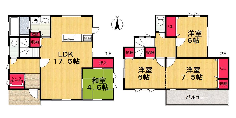 Floor plan. (No. 1 point), Price 32,800,000 yen, 3LDK, Land area 200.03 sq m , Building area 100.03 sq m