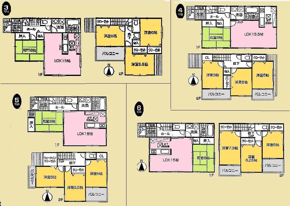 Floor plan. Price 15.8 million yen, 4LDK, Land area 116.15 sq m , Building area 95.58 sq m
