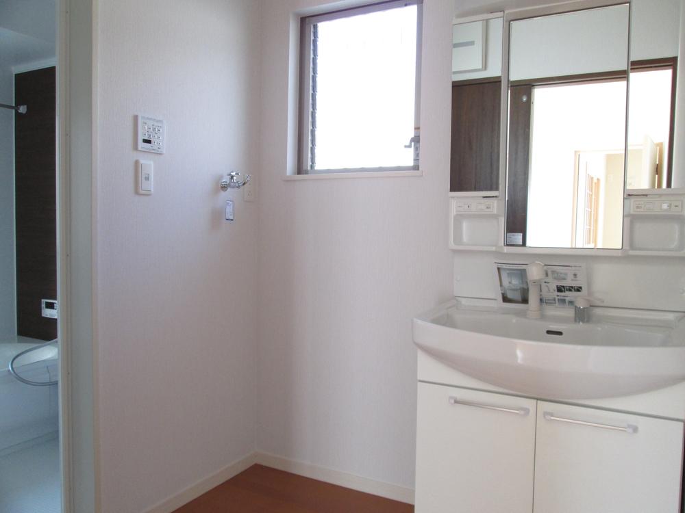 Wash basin, toilet. Smooth dressing in the wash basin shower