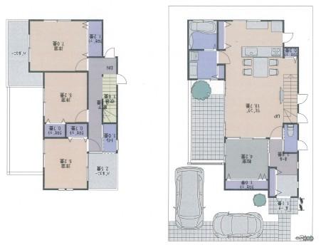 Floor plan. (No. 8 locations), Price 27.6 million yen, 4LDK, Land area 130.23 sq m , Building area 99.51 sq m