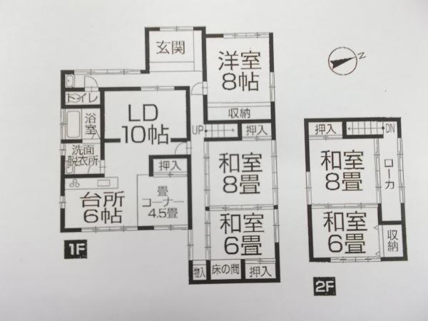 Floor plan. 12.8 million yen, 6LDK, Land area 489.23 sq m ese-style residential building area 151.04 sq m 5LDK