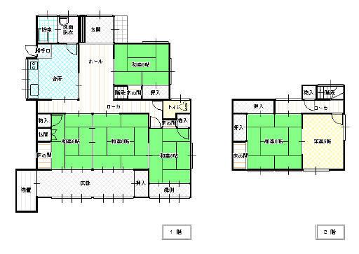 Floor plan. 8.8 million yen, 6DK, Land area 223.59 sq m , Building area 145.15 sq m