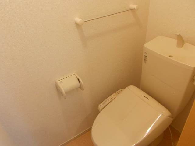 Toilet. There is of course warm water washing toilet seat
