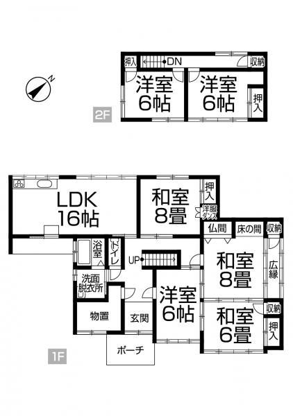 Floor plan. 10,450,000 yen, 6LDK, Land area 554.81 sq m , Also supports the building area 139.42 sq m room numerous large family