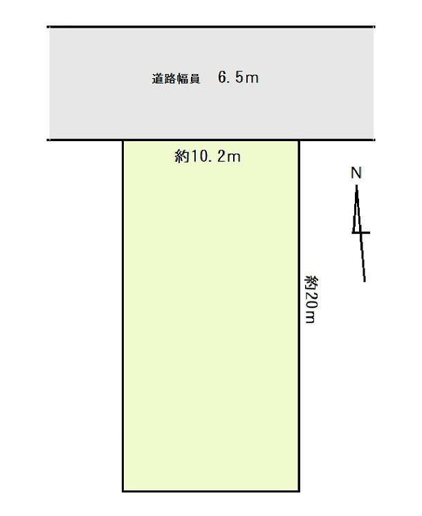 Compartment figure. Land price 8 million yen, Land area 204.92 sq m