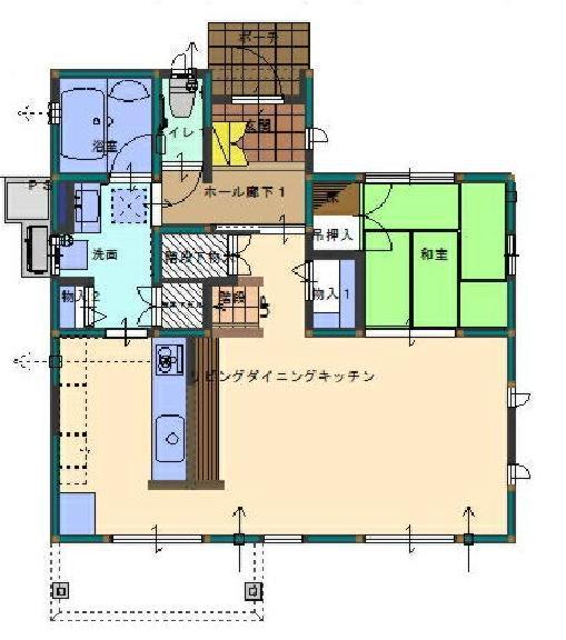 Floor plan. 31.5 million yen, 4LDK, Land area 201.26 sq m , Building area 111.79 sq m