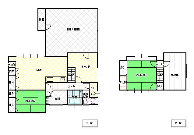 Floor plan. 26 million yen, 3LDK + S (storeroom), Land area 395.92 sq m , Building area 143.92 sq m