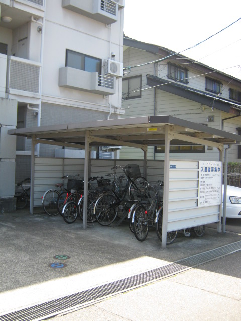 Other common areas. Before the apartment there is also a bicycle parking