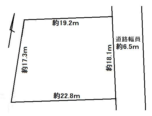 Compartment figure. Land price 18,800,000 yen, Land area 381 sq m