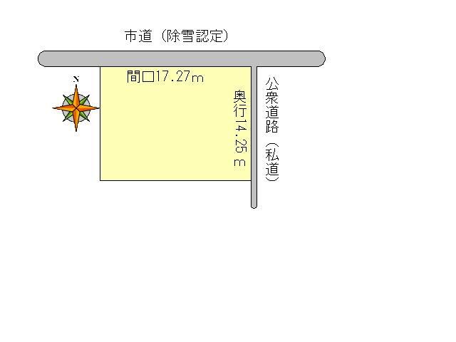 Compartment figure. Land price 8.4 million yen, Land area 244.21 sq m