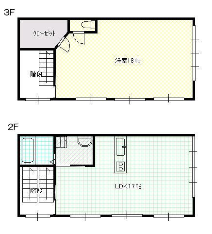 Floor plan. 11.5 million yen, 1LDK + S (storeroom), Land area 50.6 sq m , Building area 117.68 sq m