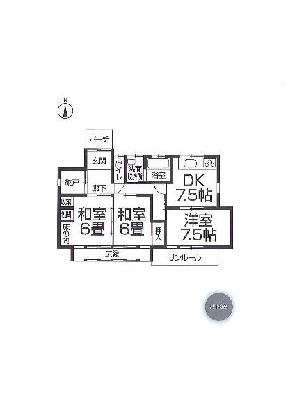 Floor plan. 8,980,000 yen, 3DK, Land area 207.97 sq m , Building area 77.81 sq m
