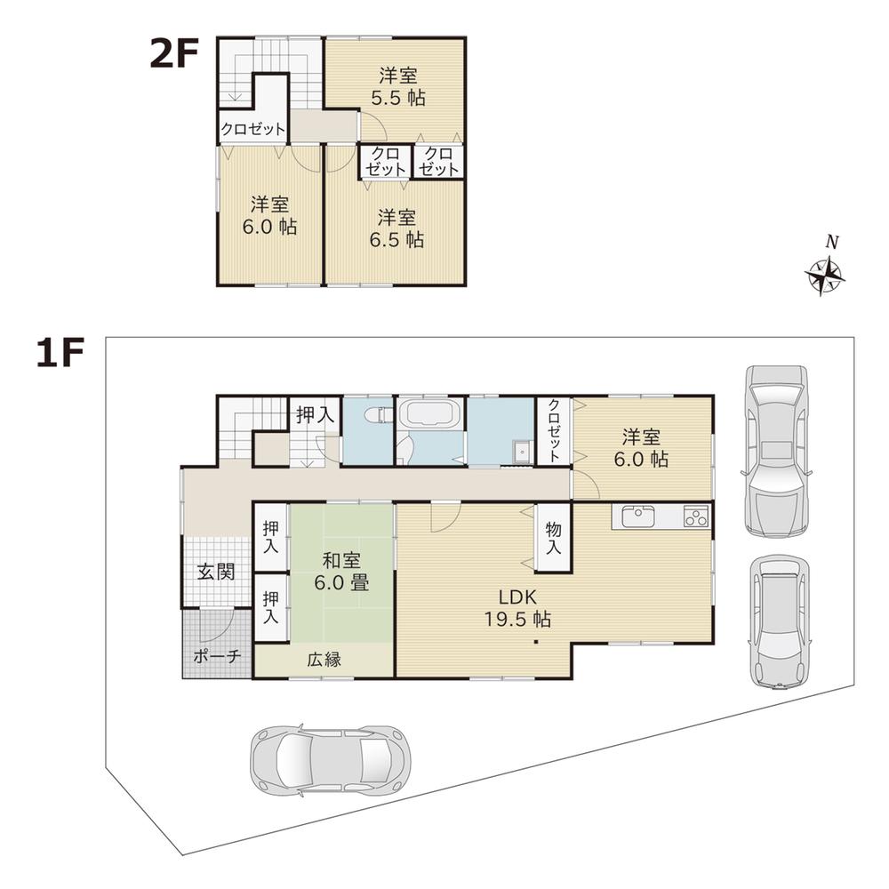 Floor plan. 17,380,000 yen, 5LDK, Land area 218.07 sq m , Building area 131.66 sq m