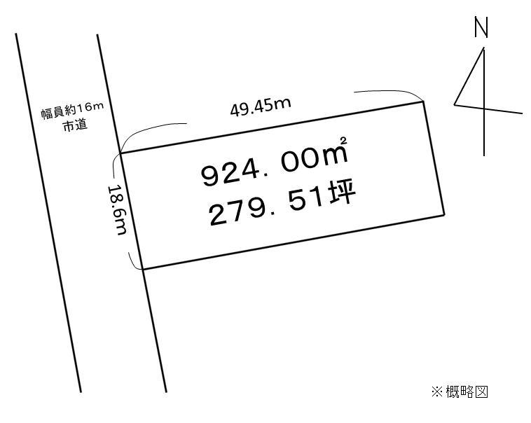 Compartment figure. Land price 25 million yen, Land area 924 sq m compartment view