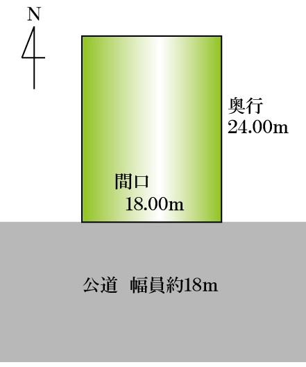 Compartment figure. Land price 11 million yen, Land area 429 sq m