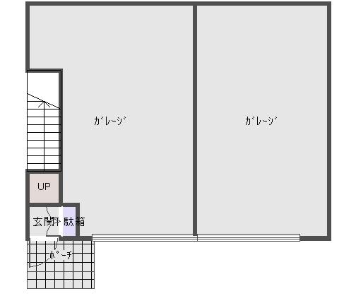 Floor plan. 15.5 million yen, 2DK, Land area 191.54 sq m , Building area 104.34 sq m 1 floor