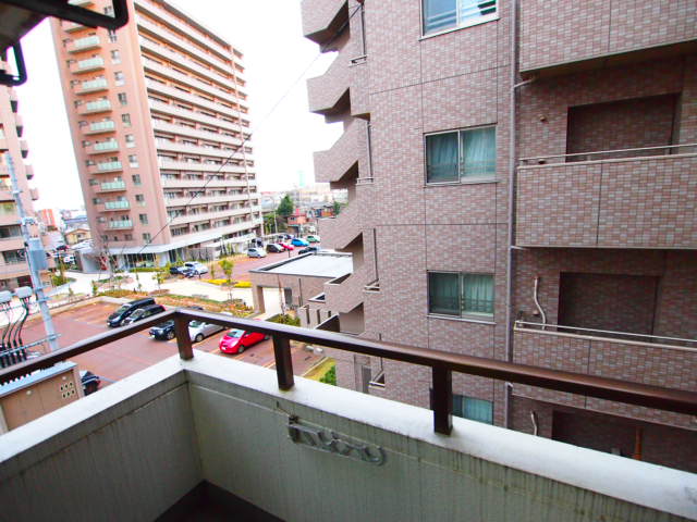 Balcony. The view from the veranda