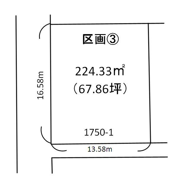 Compartment figure. Land price 12,552,000 yen, Land area 224.33 sq m