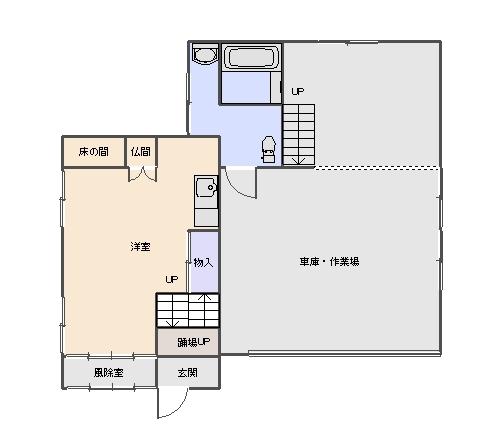 Floor plan. 6.8 million yen, 5DK, Land area 489.22 sq m , Building area 222.16 sq m