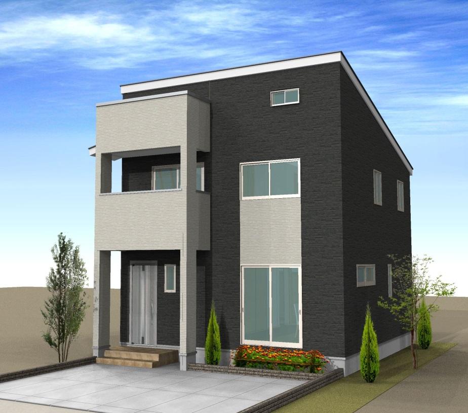 Building plan example (exterior photos). Building reference plan appearance