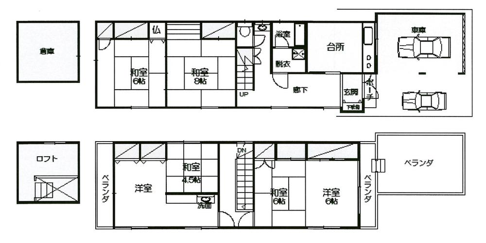 Floor plan. 10 million yen, 5DK, Land area 177.88 sq m , Building area 101.11 sq m
