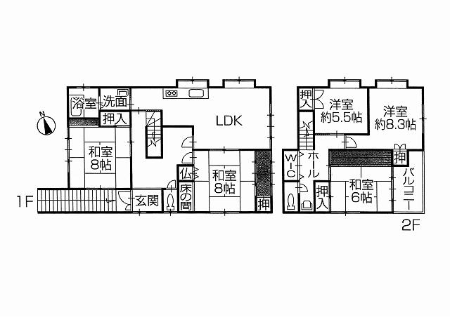 Floor plan. 18.5 million yen, 5LDK, Land area 290.12 sq m , Building area 203.31 sq m