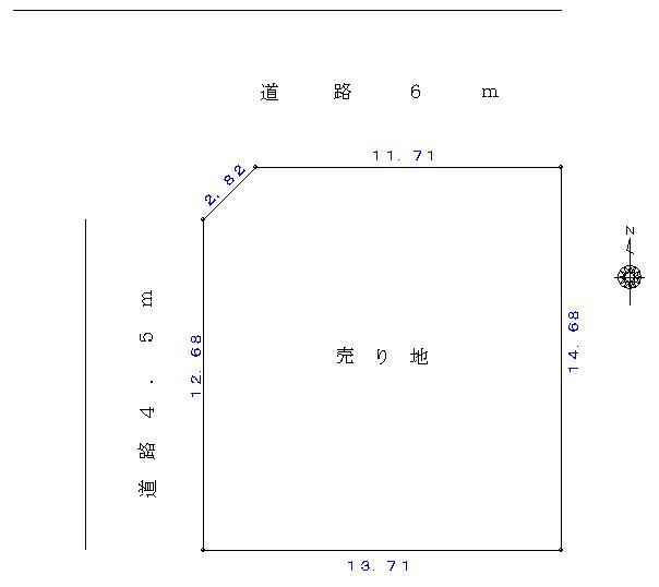 Compartment figure. Land price 8.13 million yen, Land area 199.25 sq m