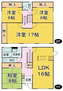 Floor plan. 23 million yen, 4LDK, Land area 167.81 sq m , Building area 130.83 sq m
