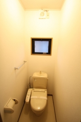 Toilet. Washlet & window with