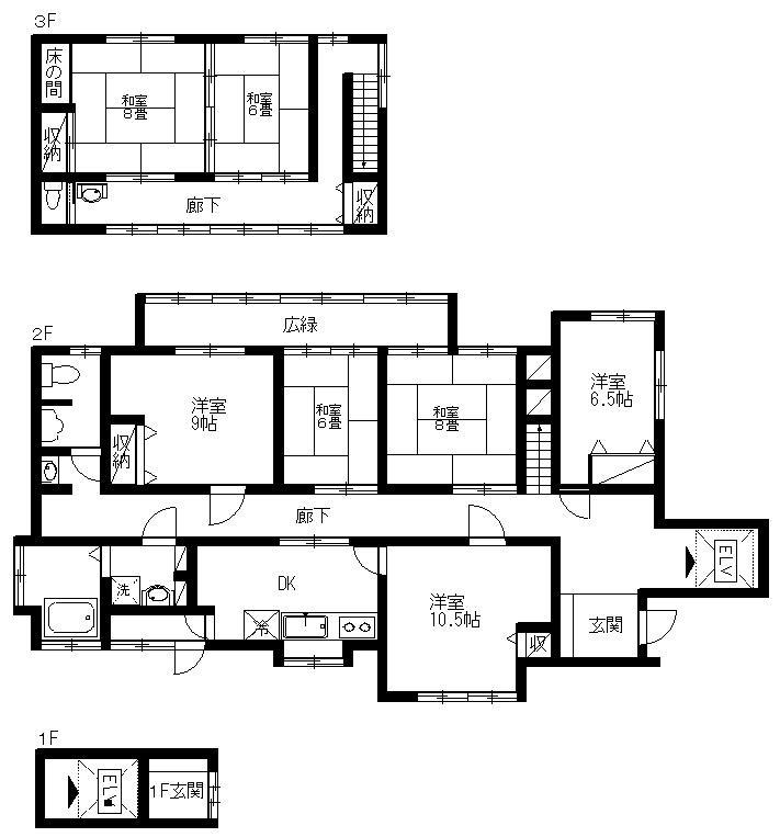Floor plan. 9.8 million yen, 7DK, Land area 373.68 sq m , Building area 188.46 sq m