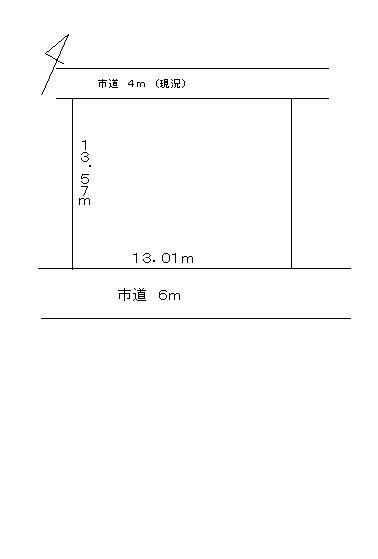 Compartment figure. Land price 9.61 million yen, Land area 176.5 sq m