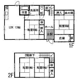 Floor plan. 13 million yen, 4LDK, Land area 202 sq m , Building area 115.91 sq m