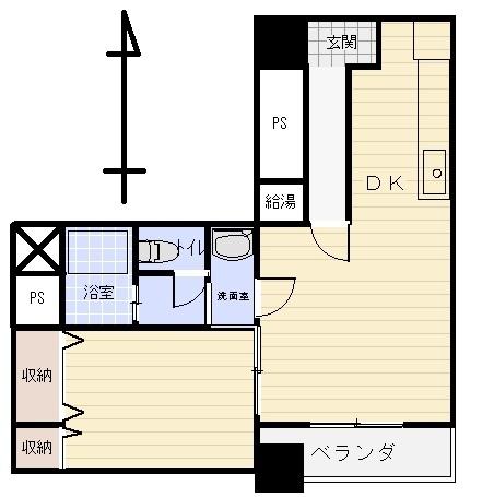 Floor plan. 2DK, Price 4.2 million yen, Occupied area 38.37 sq m