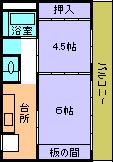 Floor plan. 2K, Price 1.8 million yen, Occupied area 32.42 sq m