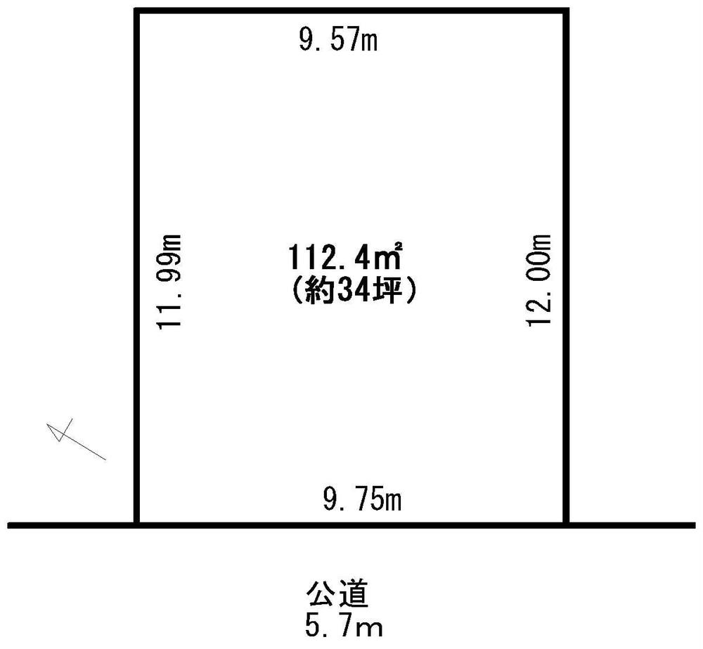 Compartment figure. Land price 7.98 million yen, Land area 112.4 sq m