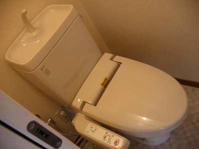 Toilet. With warm water washing toilet seat