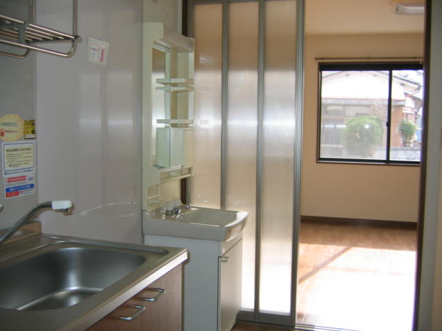 Kitchen. Kitchen and wash basin space