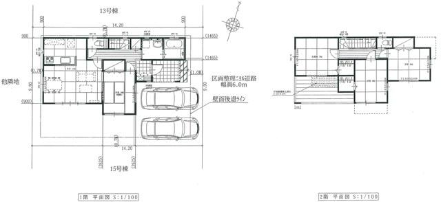 Floor plan. 24.4 million yen, 4LDK, Land area 140 sq m , Building area 101.32 sq m parking two Allowed