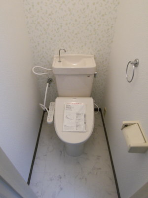 Toilet. Warm water cleaning toilet seat is a new article ☆ 