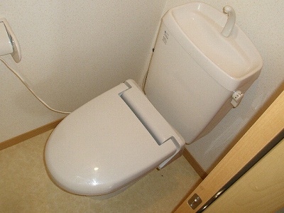 Toilet. With warm toilet