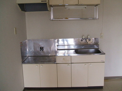 Kitchen. City gas electric stove