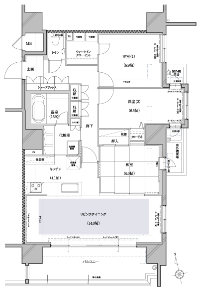 Floor: 3LDK, occupied area: 90.64 sq m, Price: 39,421,000 yen
