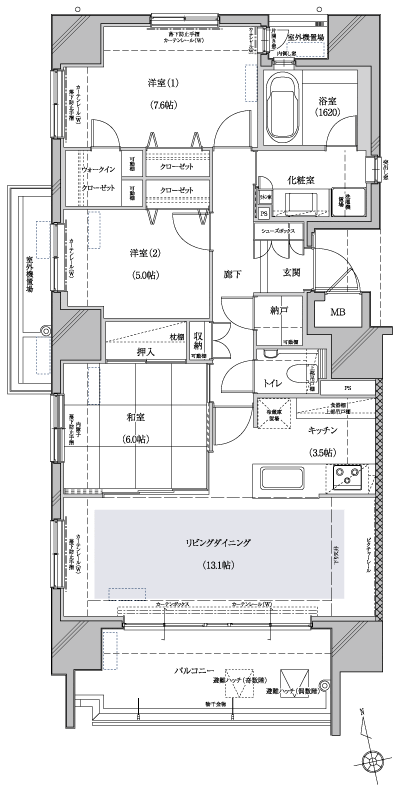 Floor: 3LDK, occupied area: 85.43 sq m, Price: 36,961,000 yen
