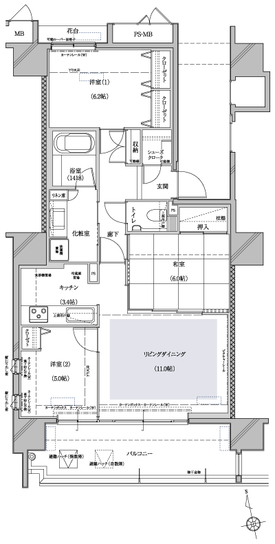 Floor: 3LDK, occupied area: 75.62 sq m, Price: 32,559,000 yen
