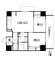 Floor: 2LDK, the area occupied: 57.8 sq m, Price: 25,494,000 yen