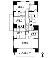 Floor: 3LDK, occupied area: 85.43 sq m, Price: 36,961,000 yen